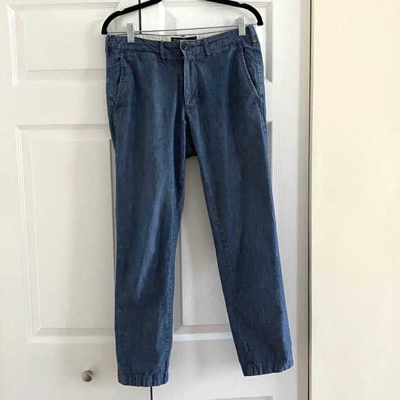 Abercrombie &Fitch Mens Cotton Pant Blue W28/L30 ALSU00575 - Picture 1 of 7